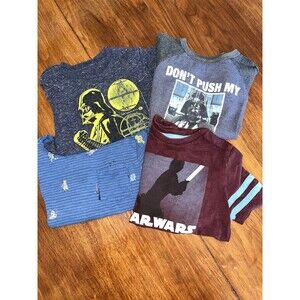 Bundle of 4 Star Wars Collector Graphic Tees Boys Size 5